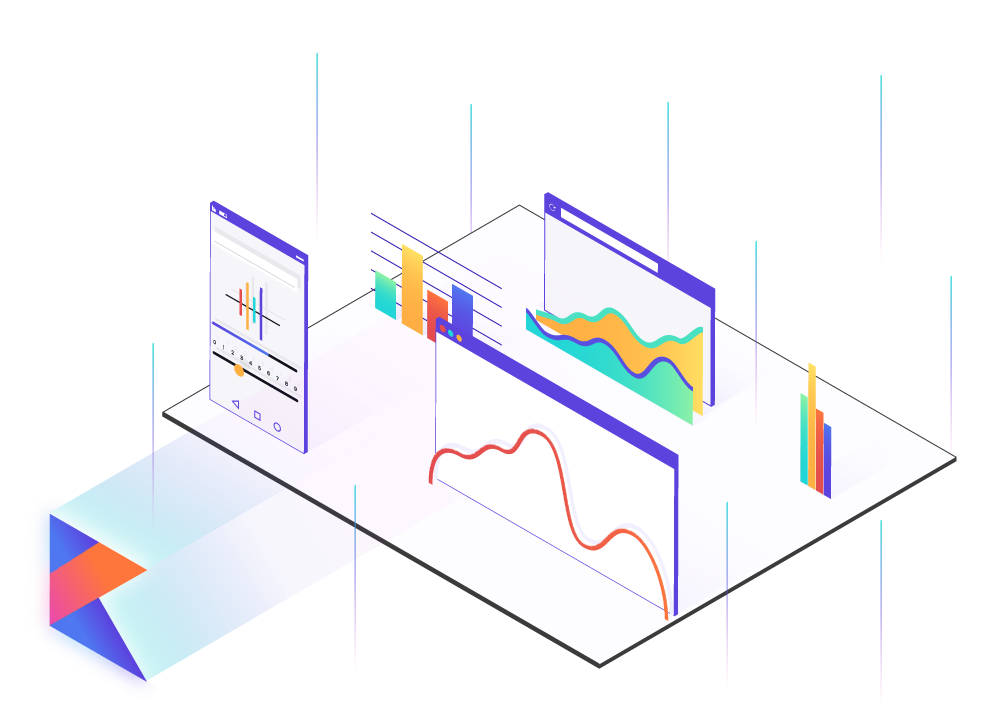 with kotlin multiplatform charts library is deployed on Android, JavaFX and Kotlin/JS